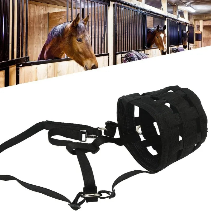 Horse Grazing Muzzle Pony-Full Size Horses Adjustable