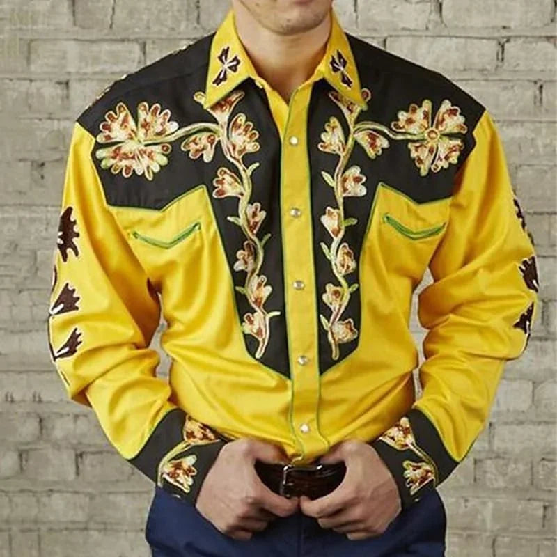 Wild Man Long Sleeve Western Shirts With Pearl Snaps