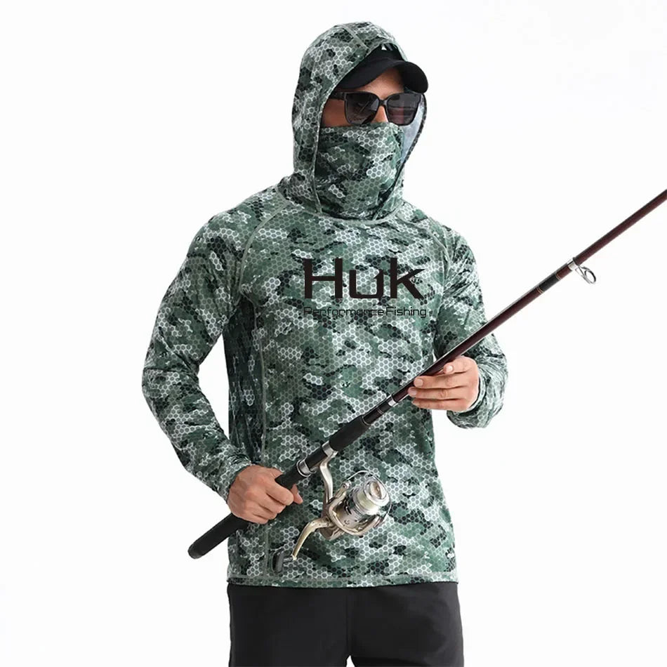 HUK Hooded Fishing Shirts