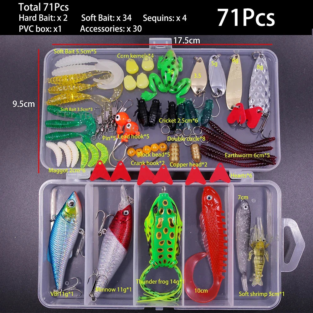 Mutli-packs Crankbaits/Soft plastics/Metal Spoons