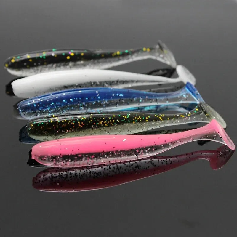 10Pcs/Bag 70mm 90mm 120mm Soft Plastics Barramundi/Flathead