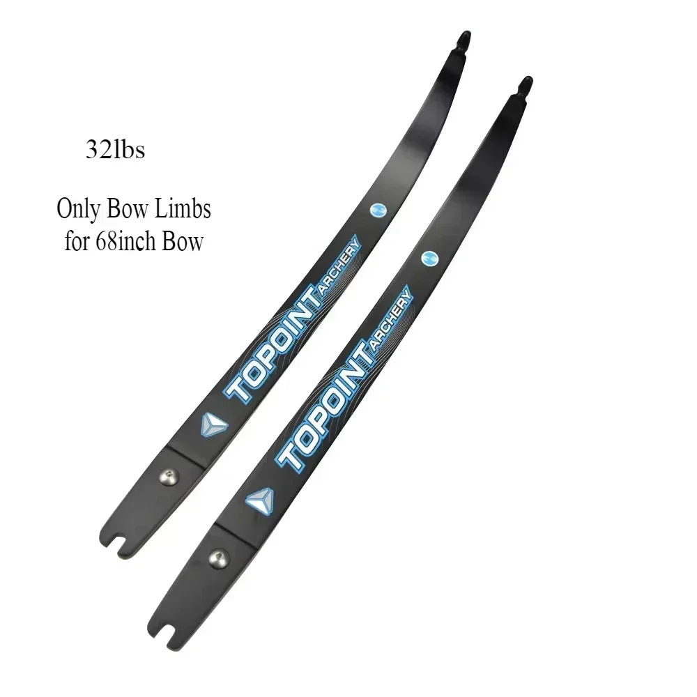 Archery Topoint 66/68/70inch ILF Recurve Bow 18-44lbs Right/Left Hand Magnesium-aluminum Alloy Bow Riser  Hunting Shooting