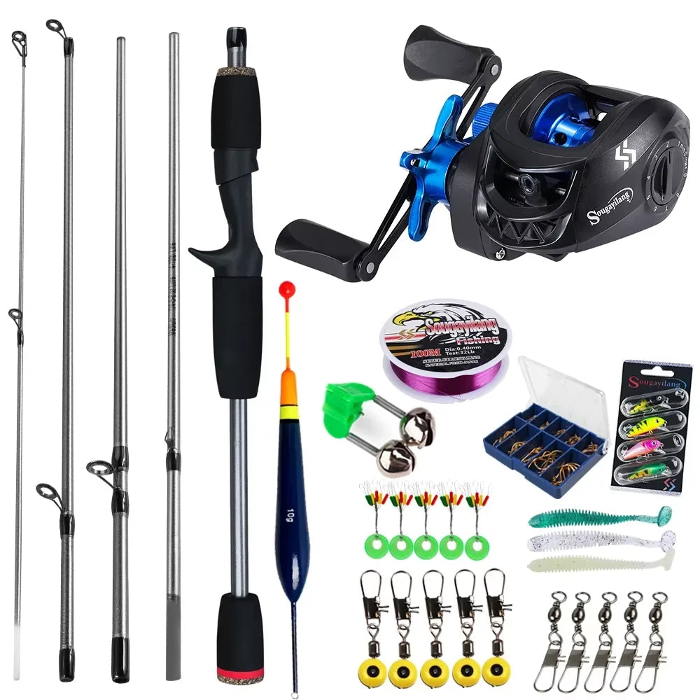 Sougayilang Baitcasting Fishing Rod and Reel Combos