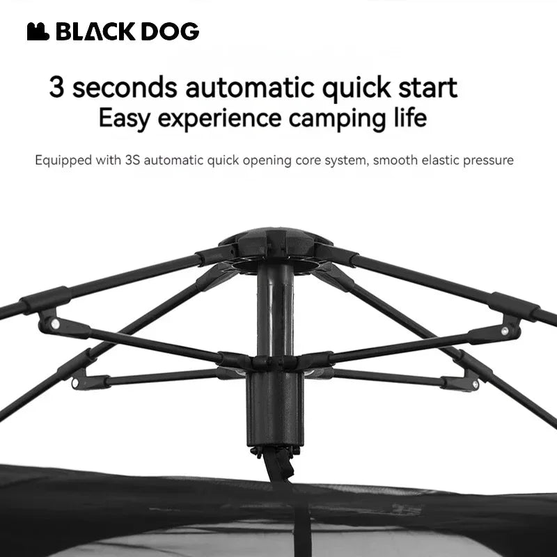 BLACK DOG 4-5people Waterproof Automatic One-touch Ultralight Portable Tent