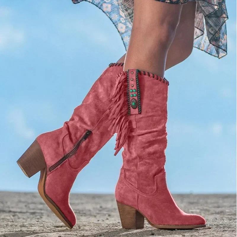 Ladies Western High Tops Dress Boots