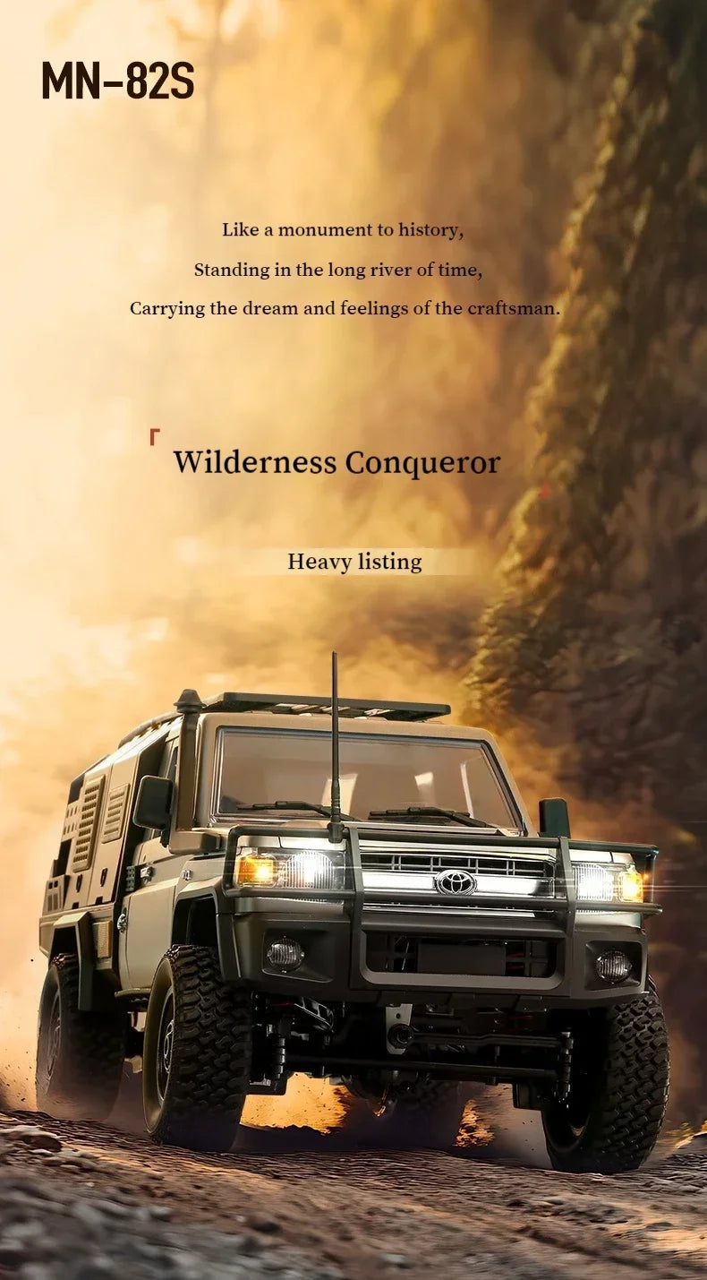 MN82S MN82 Pro Remote Controlled Climbing Off-road Vehicle 1:12 Full scale 4WD For Toyota LC79 Simulation RC Model Toy Rc Car