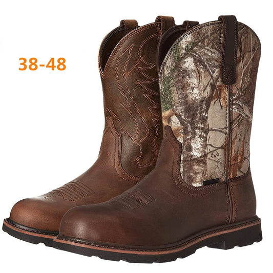 Realtree Camouflage Men's Cowboy Work Boots