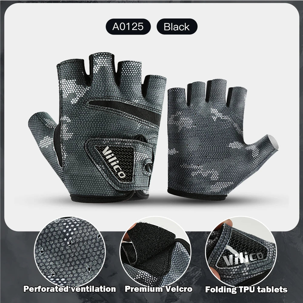 Fingerless Fishing Gloves Unisex Non Slip