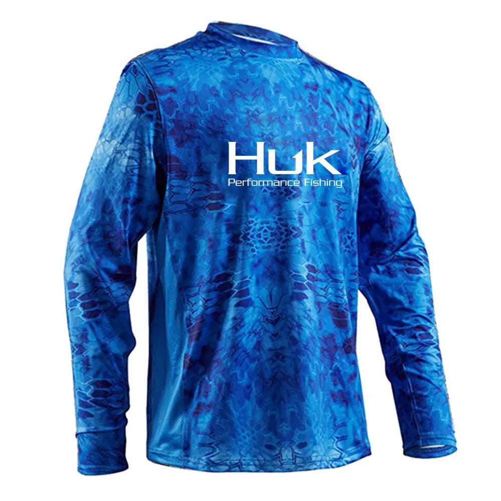 HUK Fishing Shirts UPF 50+ Face Mask Long Sleeve Jerseys