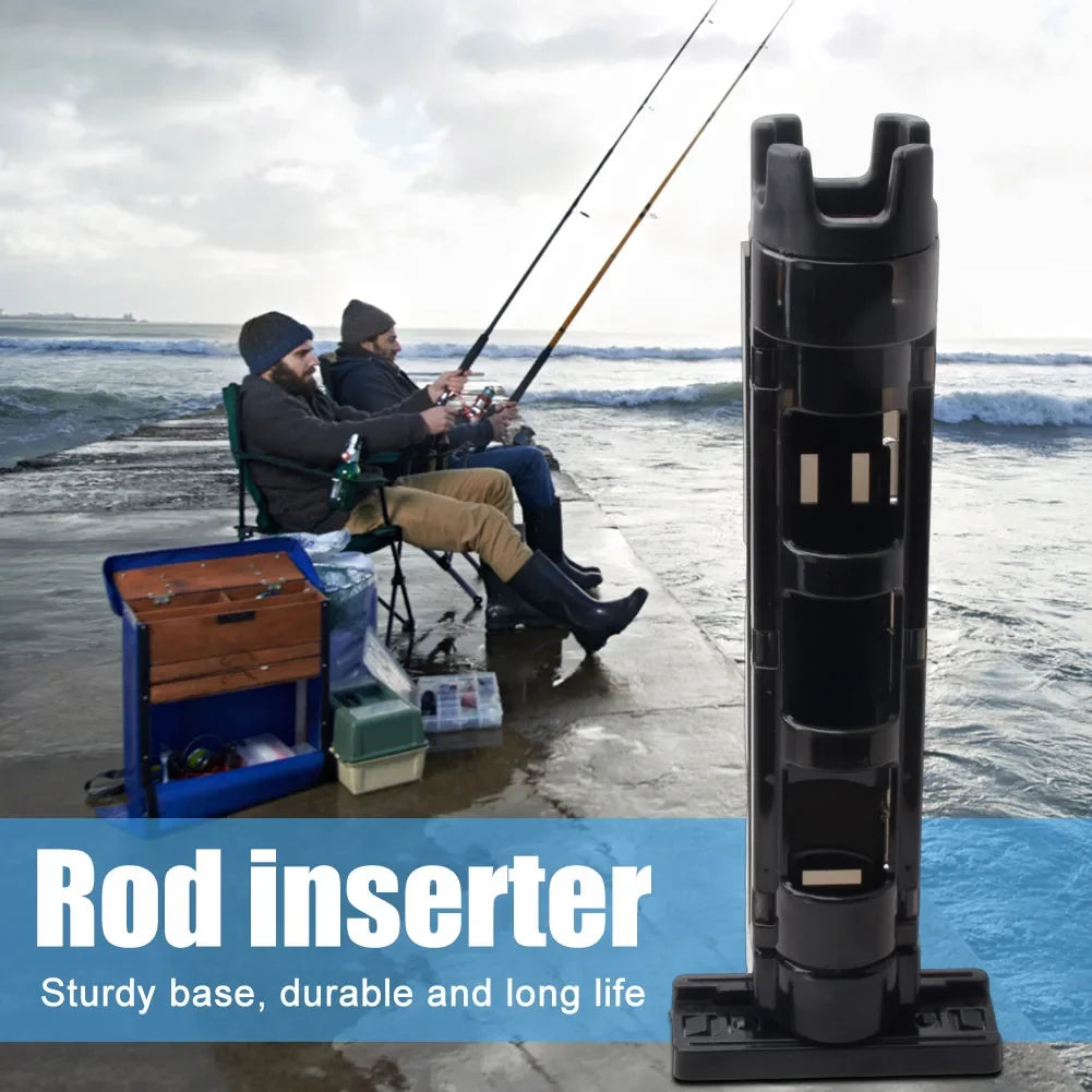 Portable Fishing Box Rod Stand Fishing Box Rod Barrel Holder