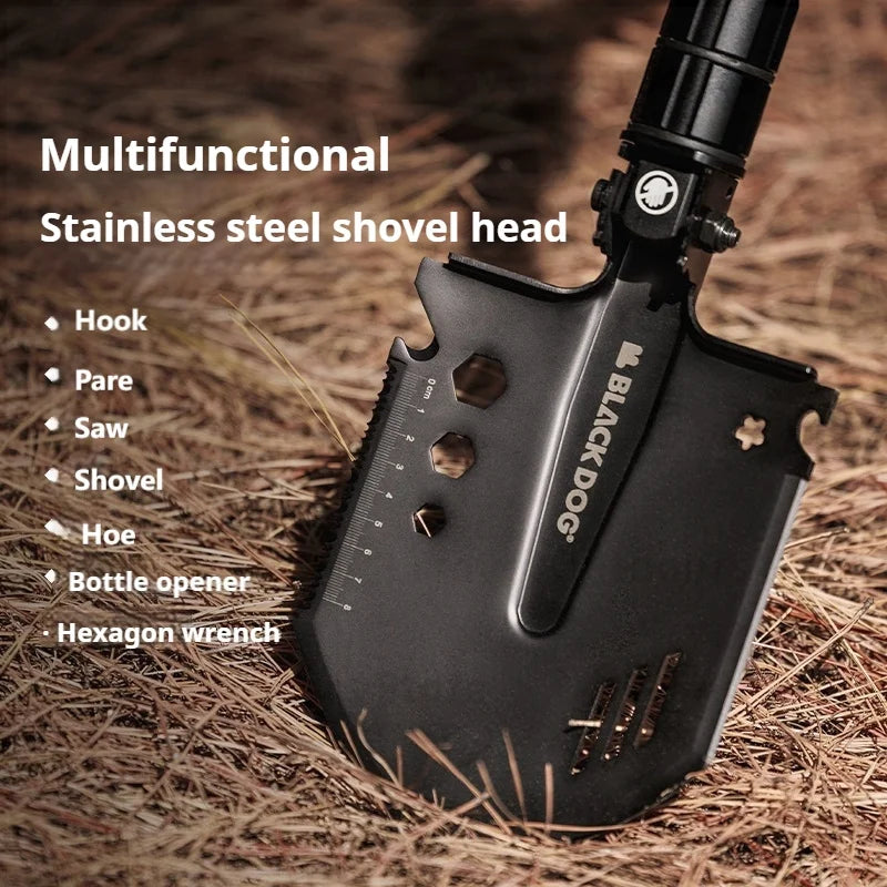 Naturehike BLACKDOG Outdoor Multi-function Manganese Steel Thickened Car-mounted Camping Shovel