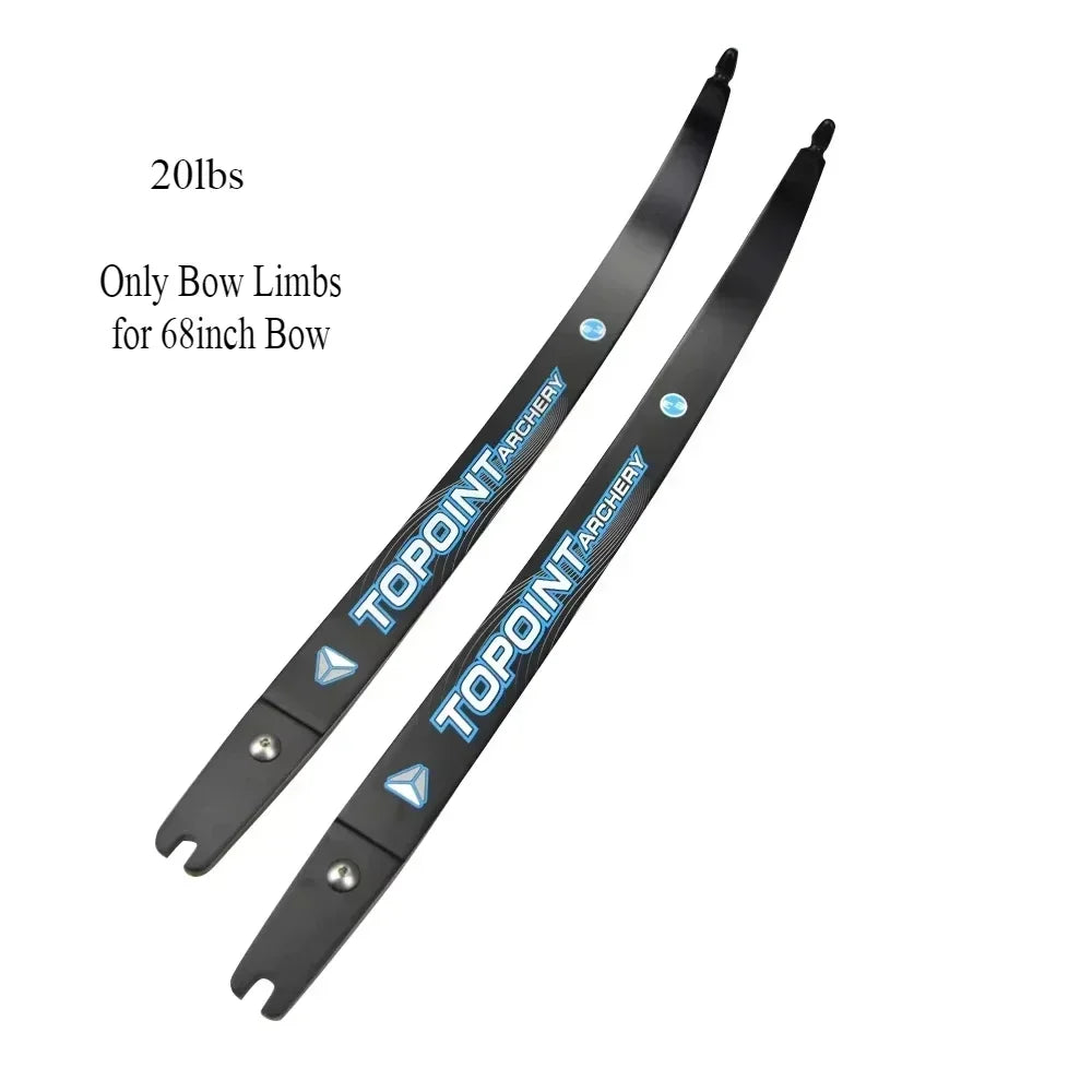 Archery Topoint 66/68/70inch ILF Recurve Bow 18-44lbs Right/Left Hand Magnesium-aluminum Alloy Bow Riser  Hunting Shooting