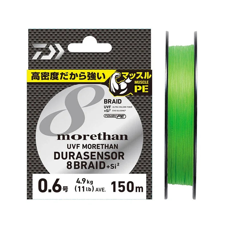 DAIWA MORETHAN  8X PE Fishing Line 150/200M Braided PE