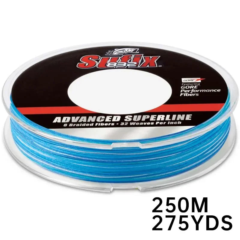 Sufix 832 Braided 8X braid Fishing Line 120M/250M