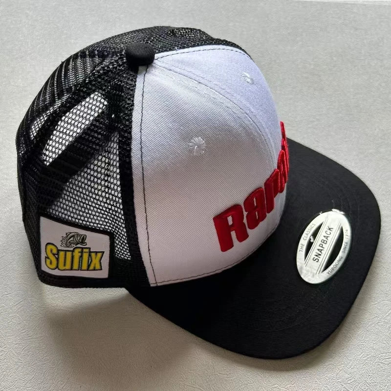 RAPALA mesh embroidered fishing hat flat brim