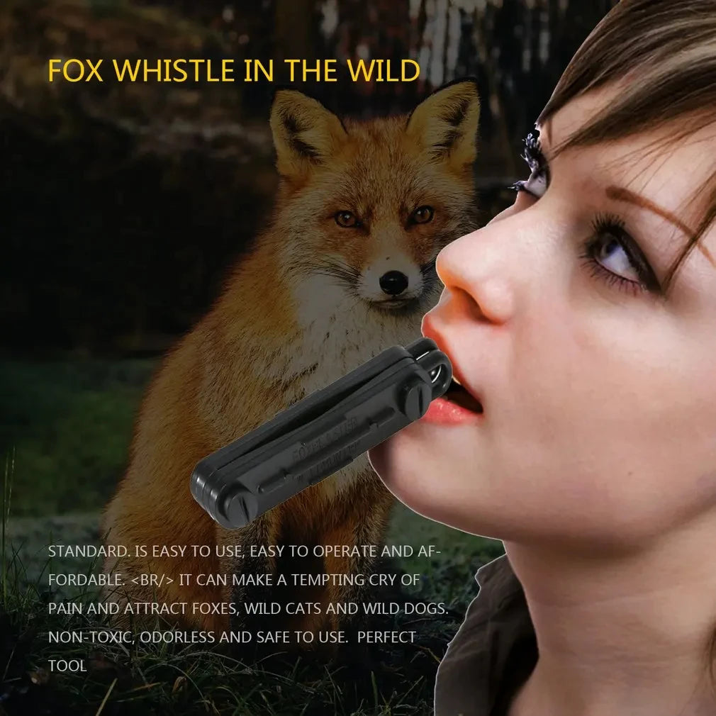 Outdoor Fox Down Fox Blaster Call Black Whistle Predator Hunting Lamping Calling Rabbit Game Caller Animial