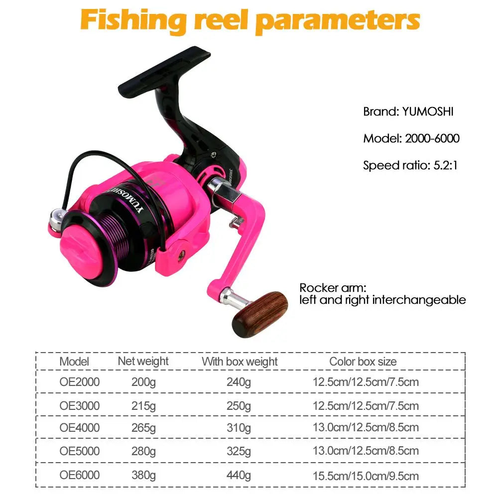 Yumoshi 2000-6000 Spin Reel 5.2:1 Ratios