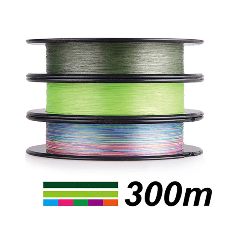 DAIWAPE Fishing Line J-Braid 300M PE 8 strands Fishing Line 14-100LB Japan 8X Braided Fishing Line