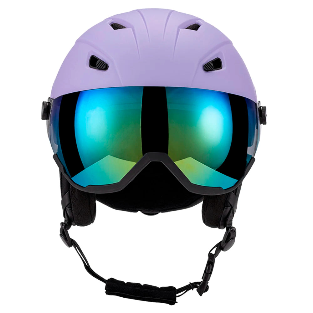 LIXADA Integrated Ski Helmet Men and Women Snowboard Helmet with Removable Visor Goggles Men and Women ‘s Snowboard Wear
