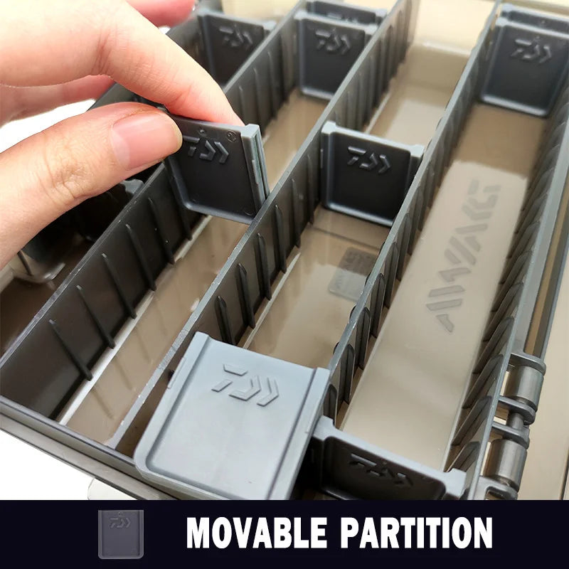 Original DAIWA Fishing Box Fishing Tackle Box Detachable Lure Storage Box High Capacity Waterproof