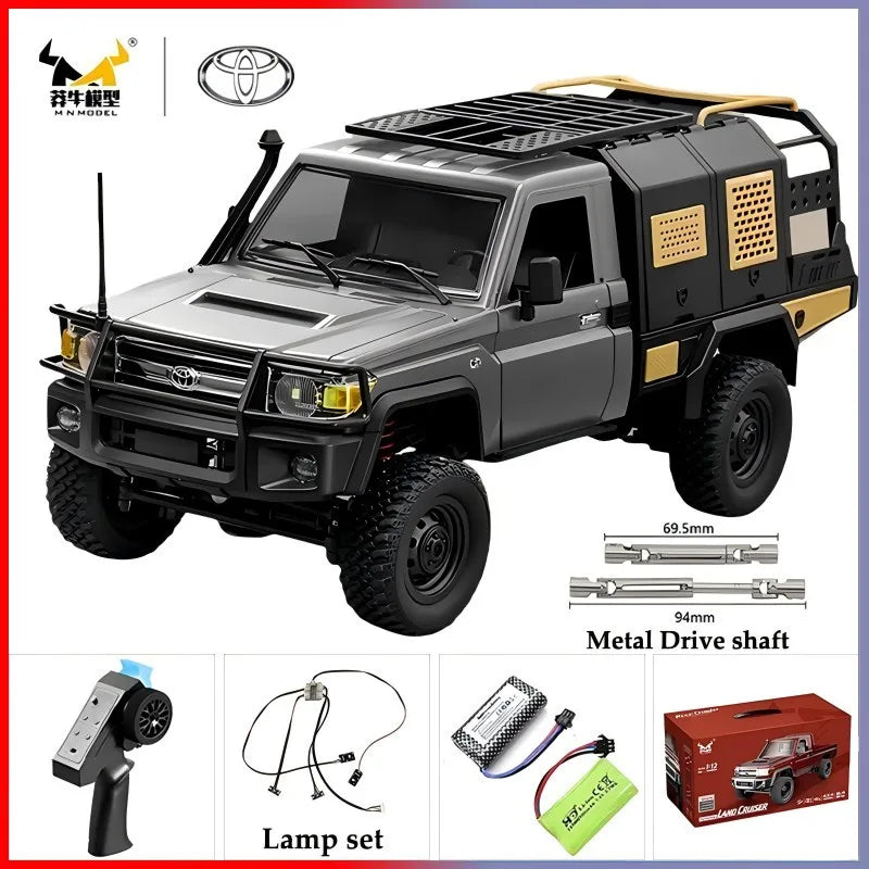 MN82S MN82 Pro Remote Controlled Climbing Off-road Vehicle 1:12 Full scale 4WD For Toyota LC79 Simulation RC Model Toy Rc Car
