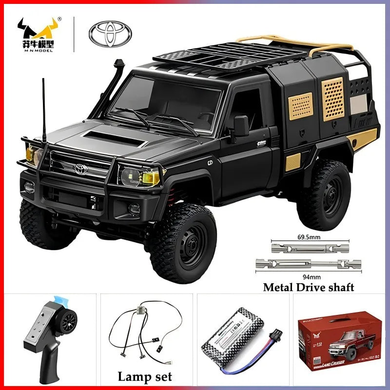 MN82S MN82 Pro Remote Controlled Climbing Off-road Vehicle 1:12 Full scale 4WD For Toyota LC79 Simulation RC Model Toy Rc Car
