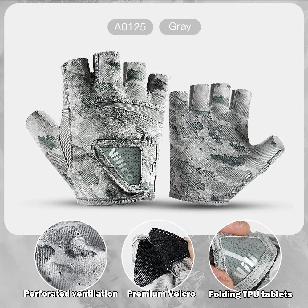 Fingerless Fishing Gloves Unisex Non Slip