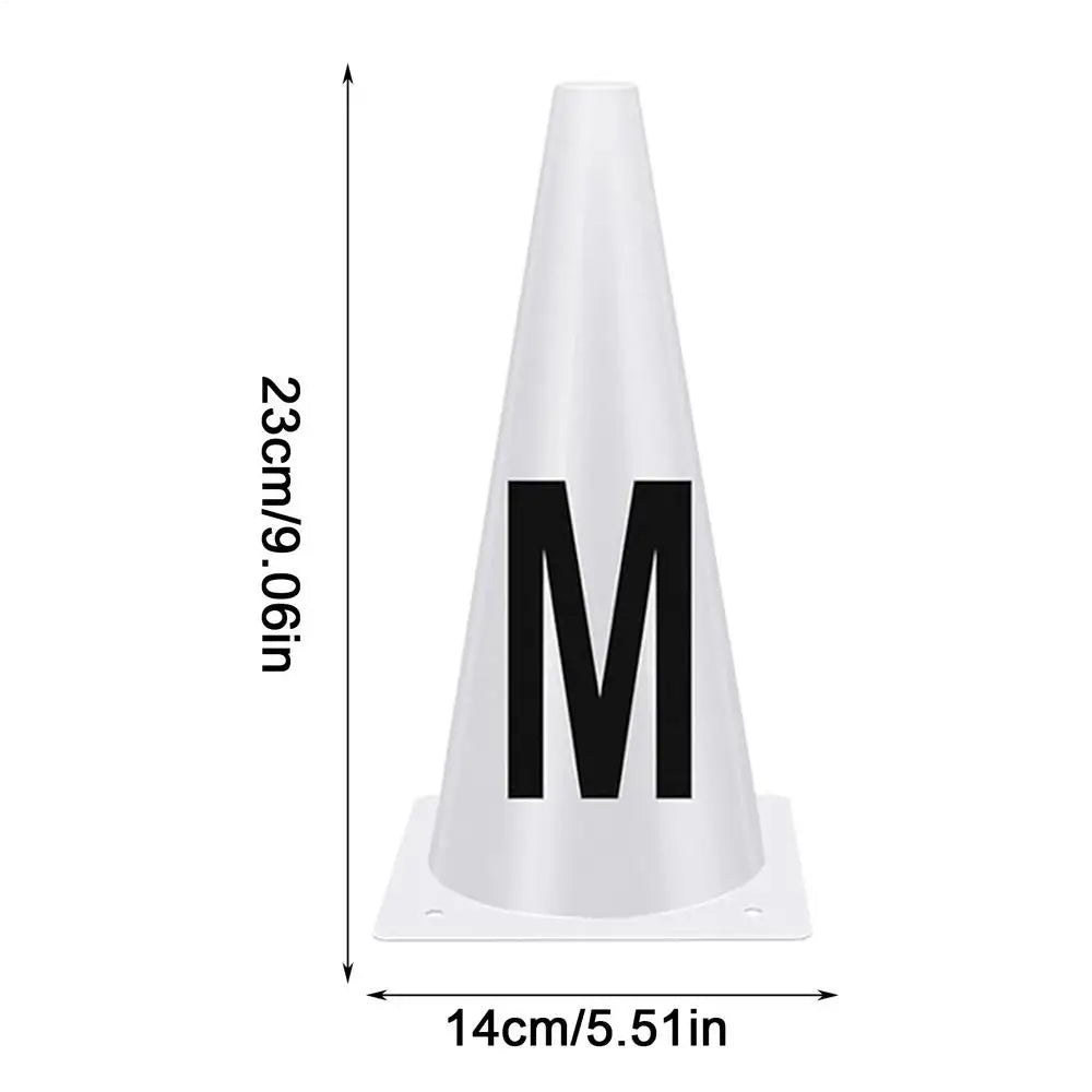 Training Cones with Letters