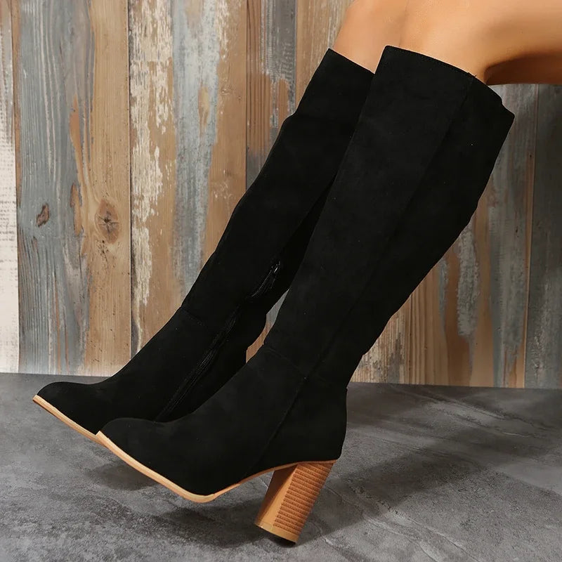 Ladies Knee High Dress/Formal High Heeled Boots