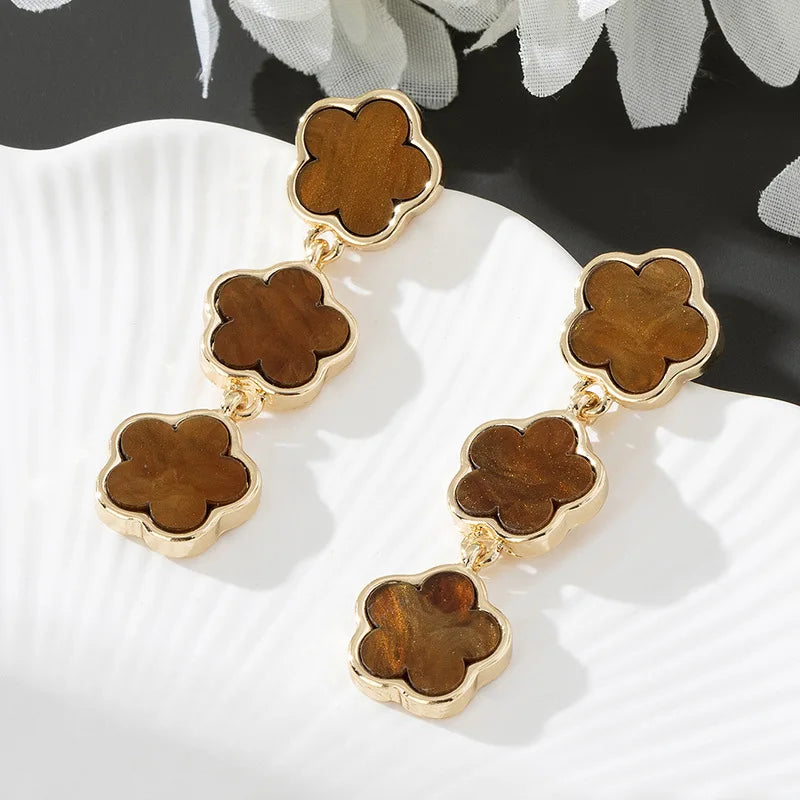 Vintage Bohemia Turquoise Cowboy Hat Boots Horse Earrings For Women