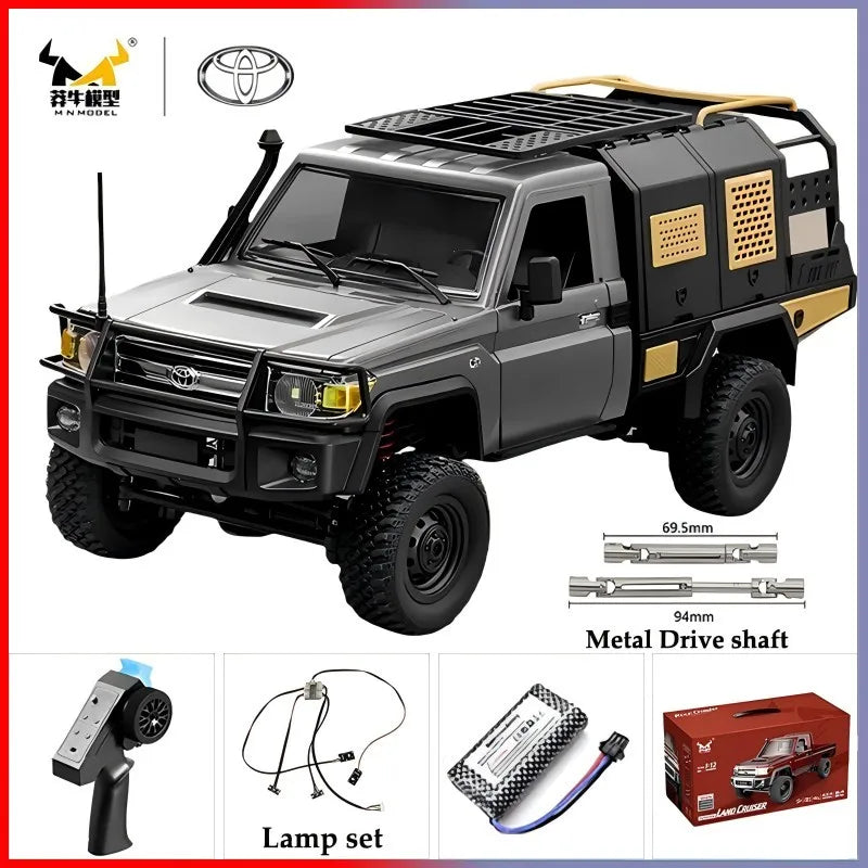 MN82S MN82 Pro Remote Controlled Climbing Off-road Vehicle 1:12 Full scale 4WD For Toyota LC79 Simulation RC Model Toy Rc Car