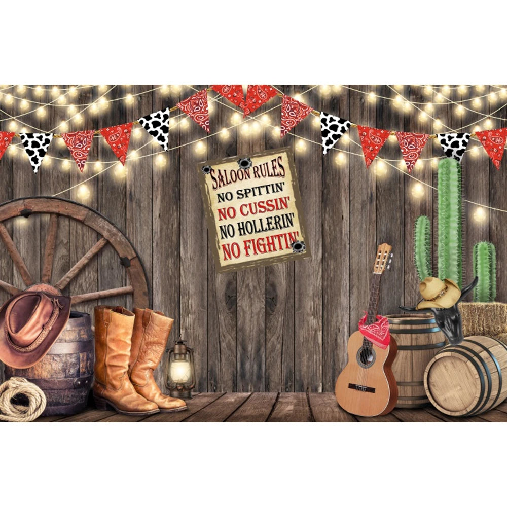 Western Cowboy Party Backdrops