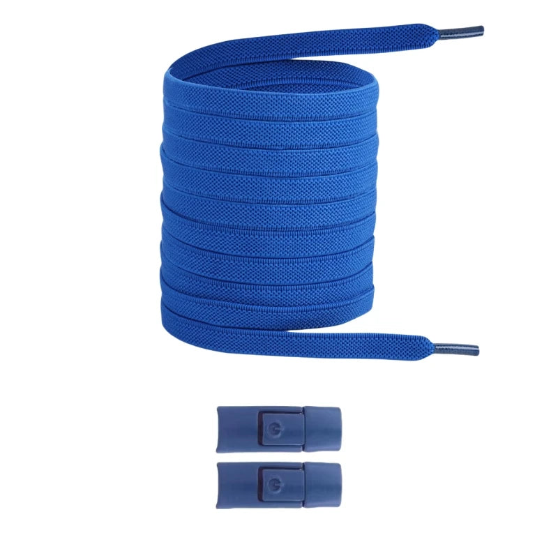 New Without Ties Elastic Laces No Tie Shoe Laces Press Lock Shoelaces Sneaker Kids Adult 8MM Widened Flat Shoelace for Shoes