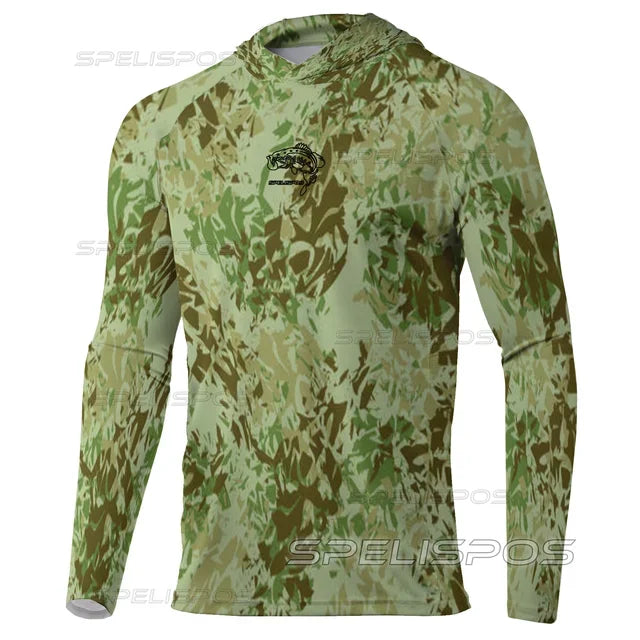 Unisex Hooded Fishing Shirts Upf 50+