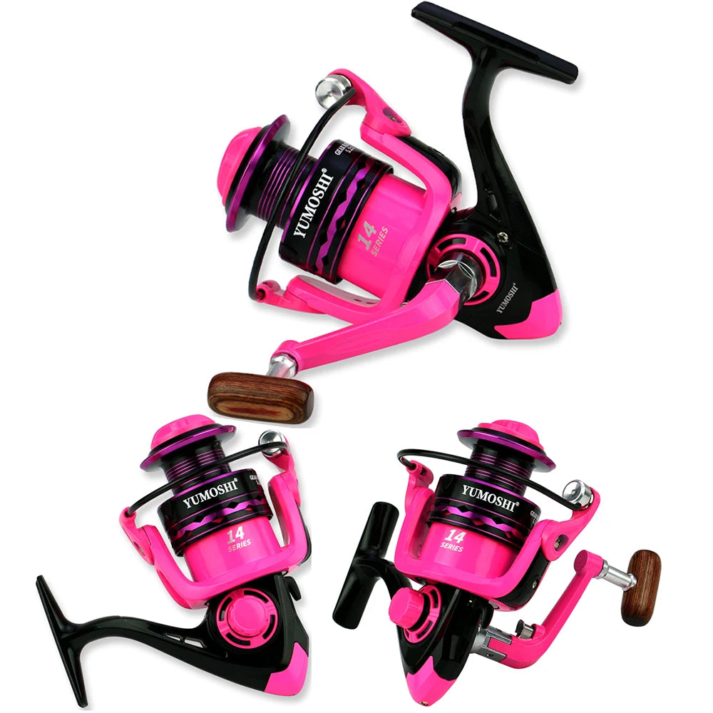 Telescopic pink rod and Reel combo 1.5-2.4 Yumoshi Traveller