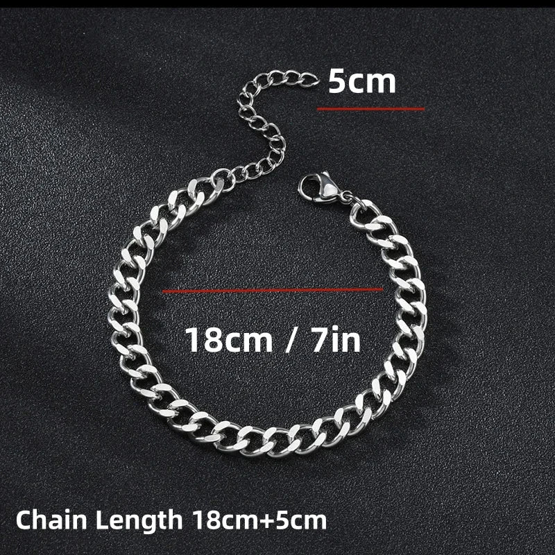 Unisex Stainless steel Dress Braclet