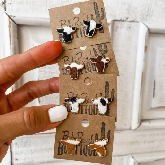 Little Jersey cow earrings