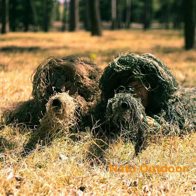 5pcs/set Camouflage Ghillie Suit Yowie Sniper