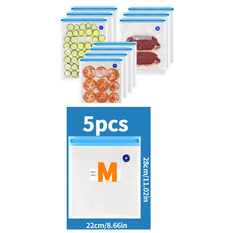 Easy One-Hand Automatic Operation Handheld Vacuum Sealer  Portable vacuum sealer Avoid cross contamination of food +100 pcs
