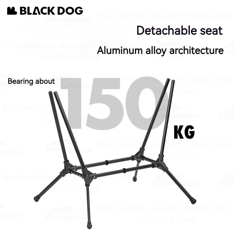 Naturehike BLACKDOG Rocking Chair Folding Portable Detachable Adjustable Outdoor Camping Travel Recliner Aluminum