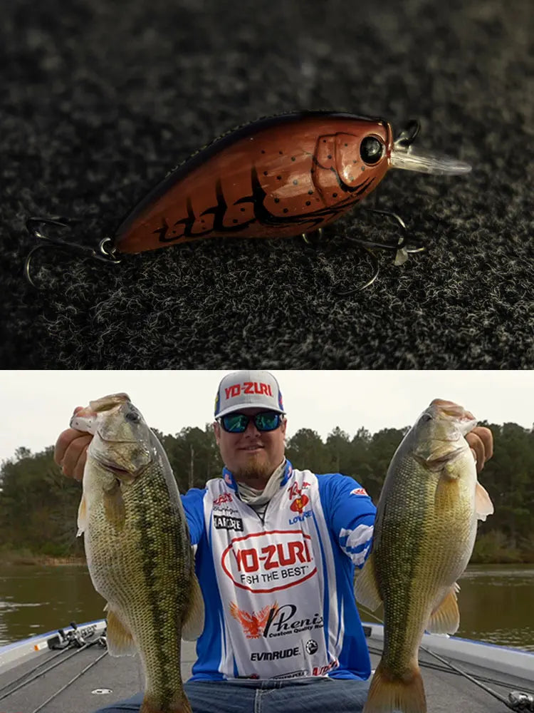 Japan YO-ZURI Rock Fat 3D R1440 7.1g Hard Lure Bait Fresh Sea Water Cocked Bass Luya Minow Iron Plate