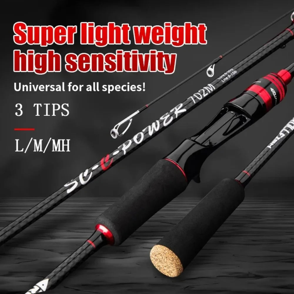 Sc-c power spin & baitcaster rods
