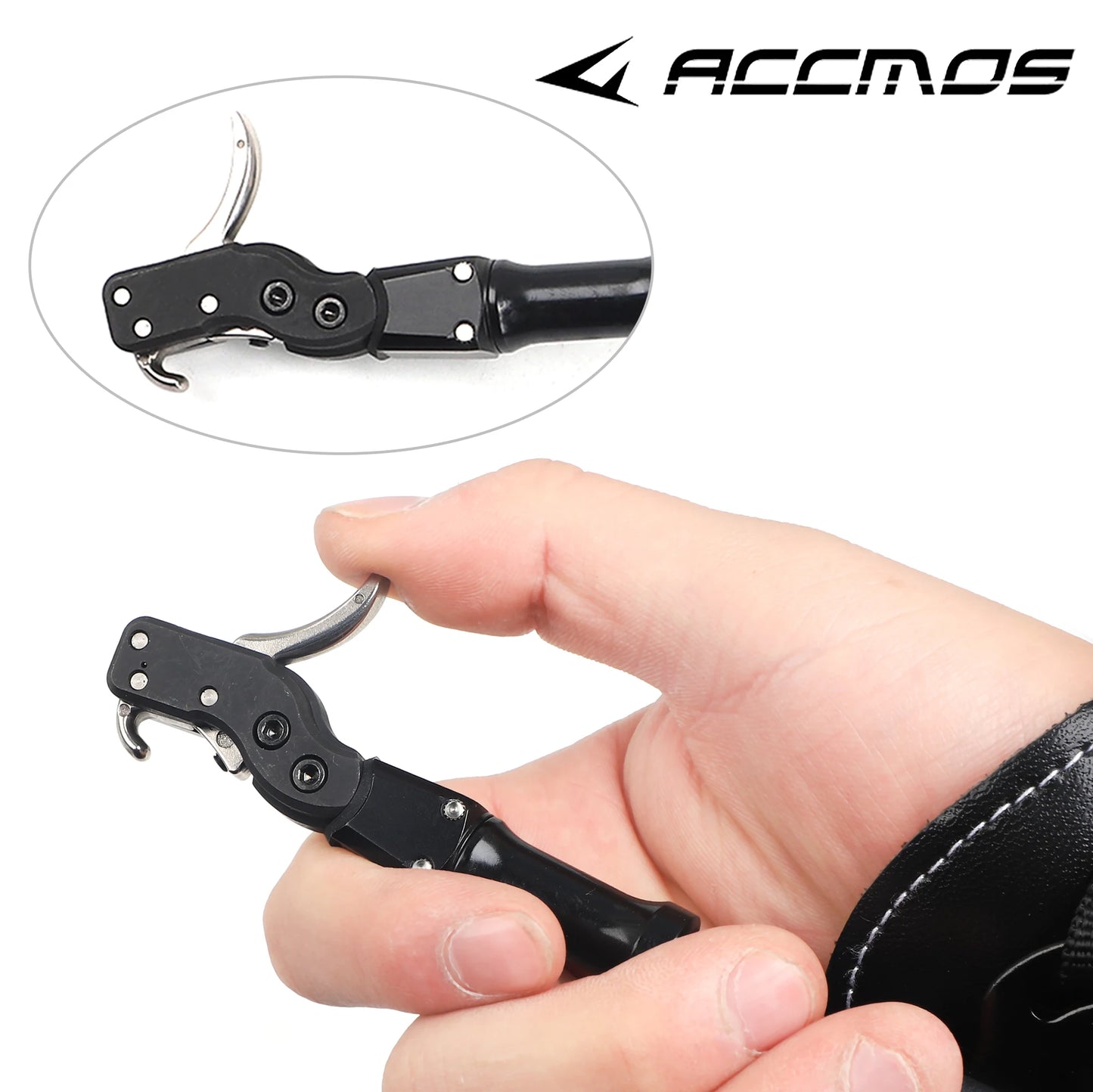 1pc 3 Color Hunting Archery Caliper Release Aid Compound Bow Archery Bow Release 360 Rotating Caliper Shooting Practice