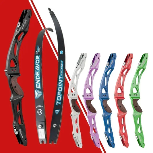 Archery Topoint 66/68/70inch ILF Recurve Bow 18-44lbs Right/Left Hand Magnesium-aluminum Alloy Bow Riser  Hunting Shooting