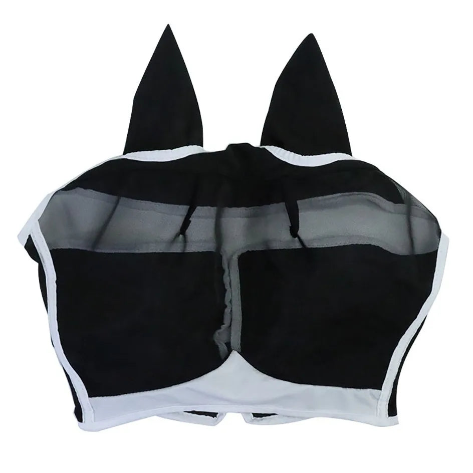 Anti-mosquito Fly Mask  Multi-size Breathable  Suitable for pony, cob and Full  Horses