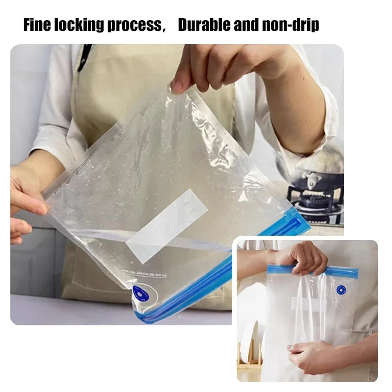 Easy One-Hand Automatic Operation Handheld Vacuum Sealer  Portable vacuum sealer Avoid cross contamination of food +100 pcs