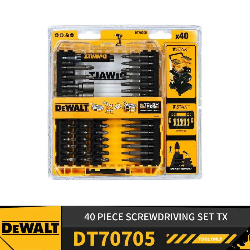 DEWALT Electric Screwdriver Bits Set Drill Head DW2700 DT71511 DT70518 DW1361 DT70730T DT70735 DT70758 DWANGFT100SET Tools Part