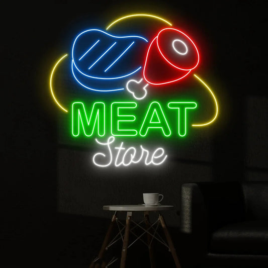 Meat Store Neon Sign