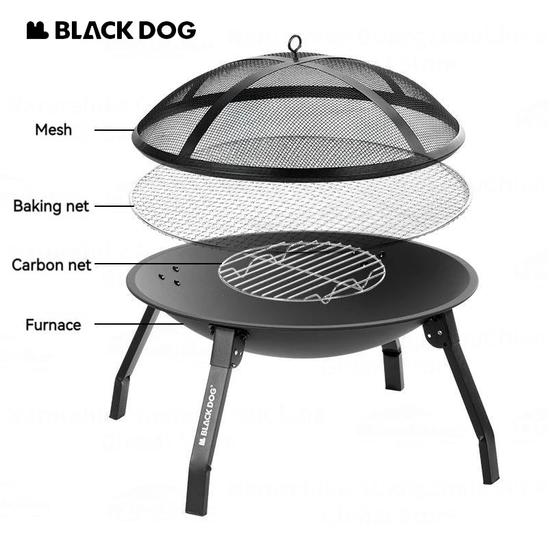 Naturehike BLACKDOG Folding Charcoal Grill Portable