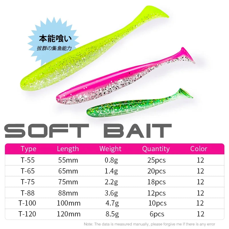 TSURINOYA NEW SIZE 100mm 120mm Soft Plastics